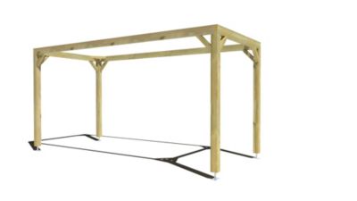 Pergola bois - 2m x 5m - indépendante - cadre simple - livraison comprise