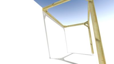 Pergola bois - 3m x 2m - adossée - cadre simple - livraison comprise