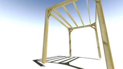 Pergola bois - 3m x 2m - indépendante - sens largeur - livraison comprise