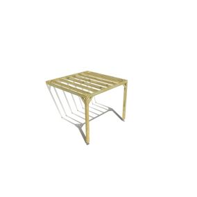 Pergola bois - 3m x 3m - adossée - sens profondeur - livraison comprise