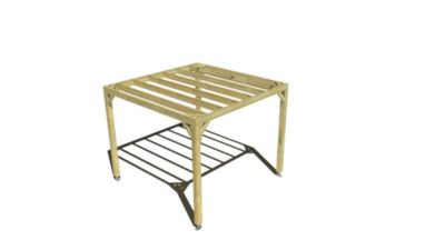 Pergola bois - 3m x 3m - indépendante - sens profondeur - livraison comprise