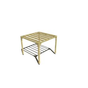 Pergola bois - 3m x 3m - indépendante - sens profondeur - livraison comprise