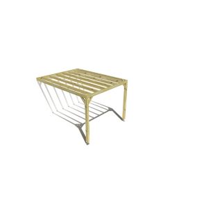 Pergola bois - 3m x 4m - adossée - sens profondeur - livraison comprise