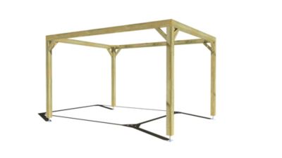 Pergola bois - 3m x 4m - indépendante - cadre simple - livraison comprise