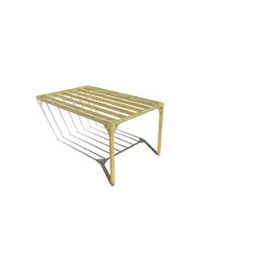 Pergola bois - 3m x 5m - adossée - sens profondeur - livraison comprise