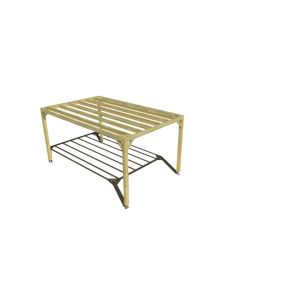 Pergola bois - 3m x 5m - indépendante - sens profondeur - livraison comprise