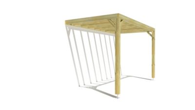 Pergola bois - 4m x 2m - adossée - sens profondeur - livraison comprise