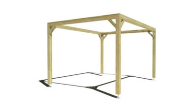 Pergola bois - 4m x 3m - indépendante - cadre simple - livraison comprise