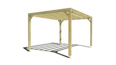 Pergola bois - 4m x 3m - indépendante - sens largeur - livraison comprise