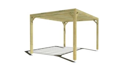 Pergola bois - 4m x 3m - indépendante - sens profondeur - livraison comprise