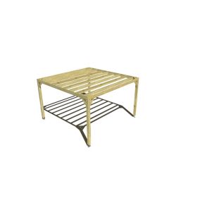 Pergola bois - 4m x 4m - indépendante - sens largeur - livraison comprise