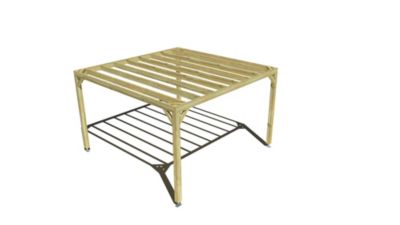 Pergola bois - 4m x 4m - indépendante - sens profondeur - livraison comprise