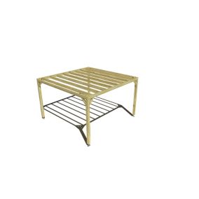 Pergola bois - 4m x 4m - indépendante - sens profondeur - livraison comprise