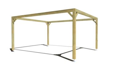 Pergola bois - 4m x 5m - indépendante - cadre simple - livraison comprise