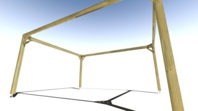 Pergola bois - 4m x 5m - indépendante - cadre simple - livraison comprise