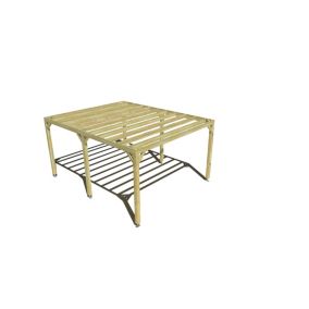 Pergola bois - 4m x 5m - indépendante - sens largeur - livraison comprise