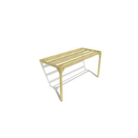 Pergola bois - 5m x 2m - adossée - sens largeur - livraison comprise