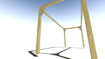 Pergola bois - 5m x 2m - indépendante - cadre simple - livraison comprise