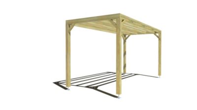 Pergola bois - 5m x 2m - indépendante - sens largeur - livraison comprise