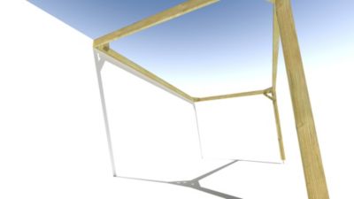 Pergola bois - 5m x 3m - adossée - cadre simple - livraison comprise