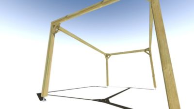 Pergola bois - 5m x 3m - indépendante - cadre simple - livraison comprise