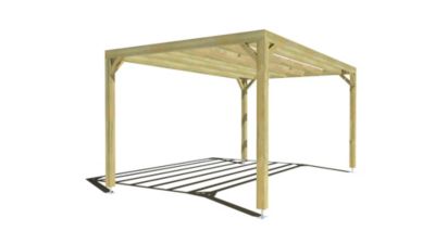 Pergola bois - 5m x 3m - indépendante - sens largeur - livraison comprise