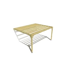 Pergola bois - 5m x 4m - adossée - sens largeur - livraison comprise