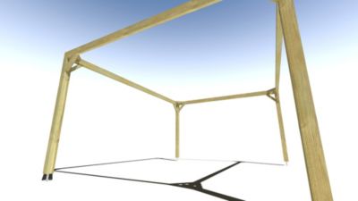 Pergola bois - 5m x 4m - indépendante - cadre simple - livraison comprise