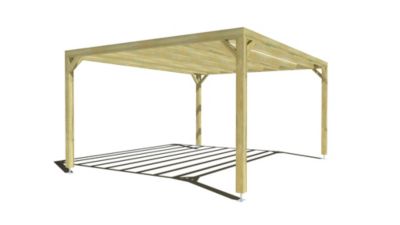 Pergola bois - 5m x 4m - indépendante - sens largeur - livraison comprise