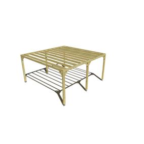 Pergola bois - 5m x 5m - indépendante - sens profondeur - livraison comprise