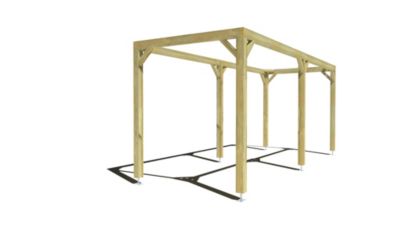 Pergola bois - 6m x 2m - indépendante - cadre simple - livraison comprise