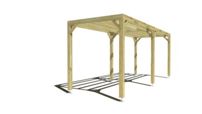 Pergola bois - 6m x 2m - indépendante - sens largeur - livraison comprise