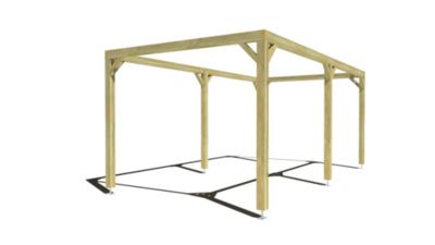 Pergola bois - 6m x 3m - indépendante - cadre simple - livraison comprise