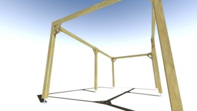 Pergola bois - 6m x 3m - indépendante - cadre simple - livraison comprise