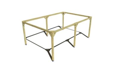 Pergola bois - 6m x 4m - indépendante - cadre simple - livraison comprise