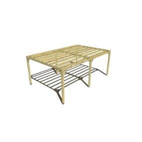 Pergola bois - 6m x 4m - indépendante - sens largeur - livraison comprise