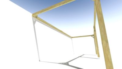 Pergola bois - 7m x 3m - adossée - cadre simple - livraison comprise