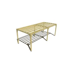 Pergola bois - 7m x 3m - indépendante - sens largeur - livraison comprise