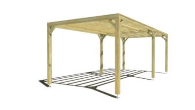 Pergola bois - 7m x 3m - indépendante - sens largeur - livraison comprise