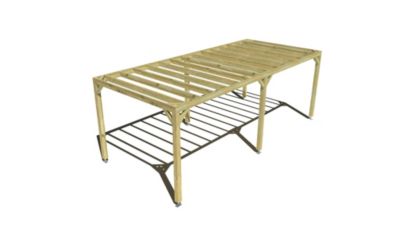 Pergola bois - 7m x 3m - indépendante - sens profondeur - livraison comprise