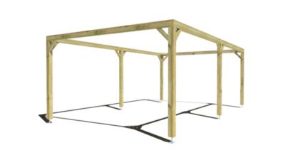 Pergola bois - 7m x 4m - indépendante - cadre simple - livraison comprise