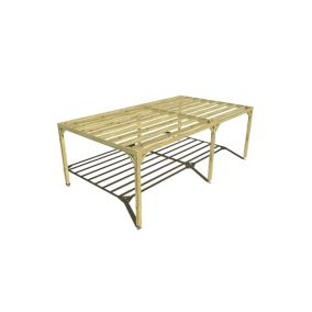 Pergola bois - 7m x 4m - indépendante - sens largeur - livraison comprise