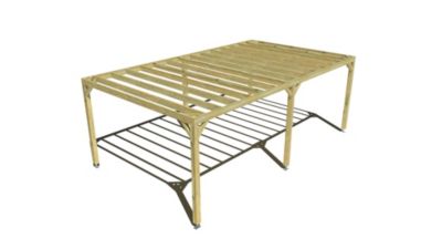 Pergola bois - 7m x 4m - indépendante - sens profondeur - livraison comprise