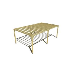 Pergola bois - 7m x 4m - indépendante - sens profondeur - livraison comprise