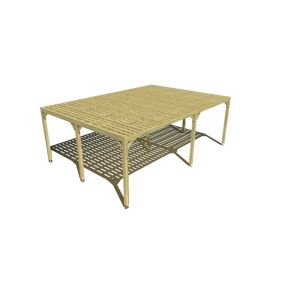 Pergola bois - 7m x 5m - indépendante - sens largeur - platelage bois - livraison comprise