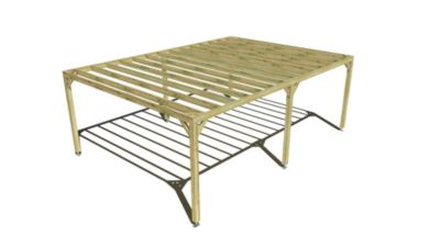 Pergola bois - 7m x 5m - indépendante - sens profondeur - livraison comprise