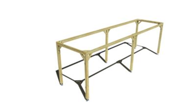 Pergola bois - 8m x 2m - indépendante - cadre simple - livraison comprise