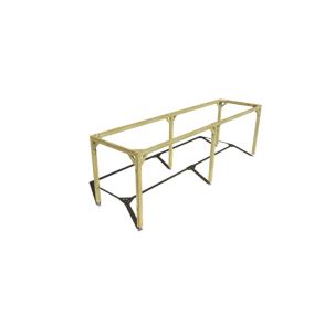 Pergola bois - 8m x 2m - indépendante - cadre simple - livraison comprise