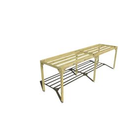 Pergola bois - 8m x 2m - indépendante - sens largeur - livraison comprise