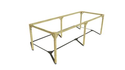 Pergola bois - 8m x 3m - indépendante - cadre simple - livraison comprise